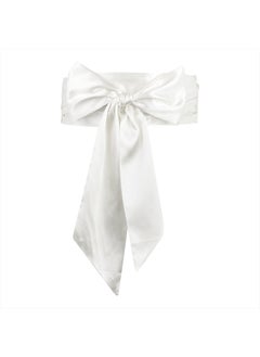 Bridal Wedding Bridesmaid Satin Long Sash Belt (Ivory, 10 CM X 250 CM)