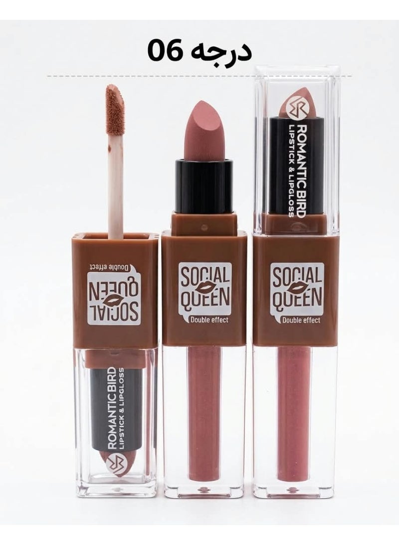 SOCIAL QUEEN Double Effect Lipstick 06