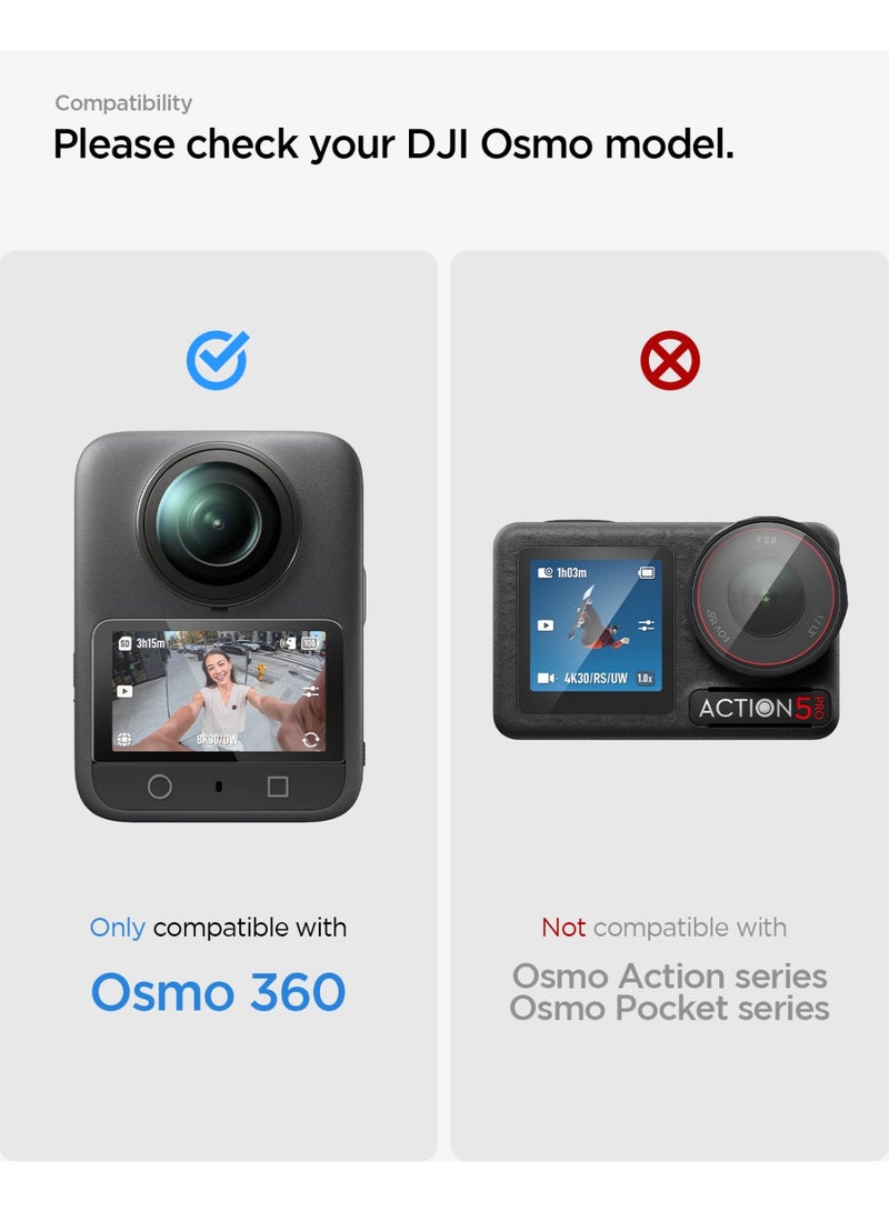 Spigen GLAStR Slim for DJI Osmo 360 Screen Protector [2 PACK] Premium Tempered Glass - 2 Pack - Image 2