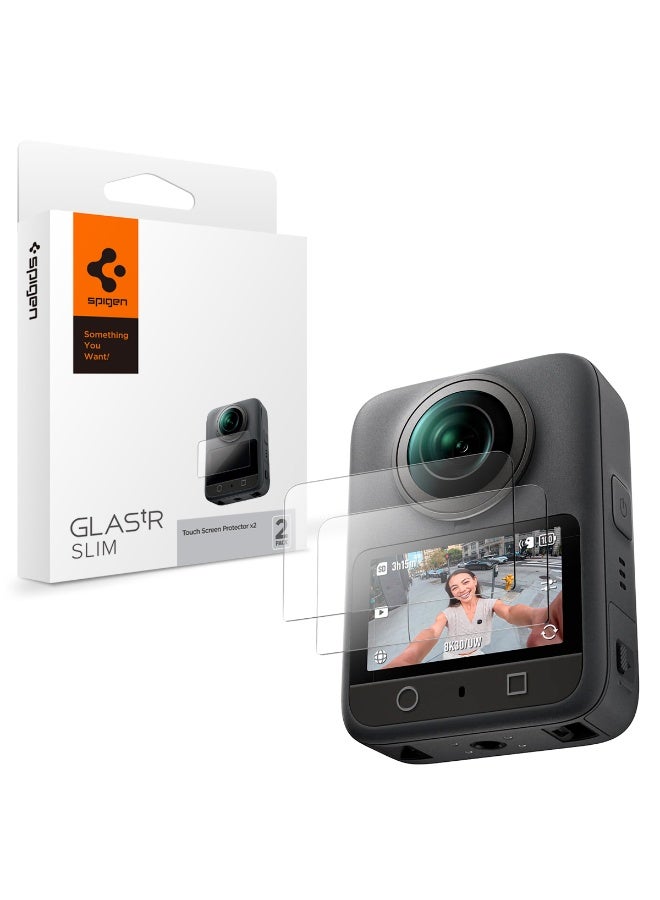 Spigen GLAStR Slim for DJI Osmo 360 Screen Protector [2 PACK] Premium Tempered Glass - 2 Pack - Image 1