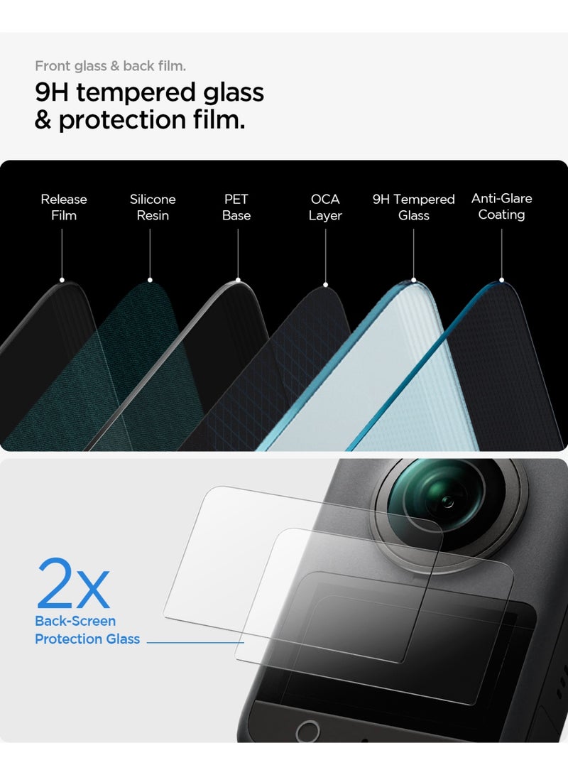Spigen GLAStR Slim for DJI Osmo 360 Screen Protector [2 PACK] Premium Tempered Glass - 2 Pack - Image 3