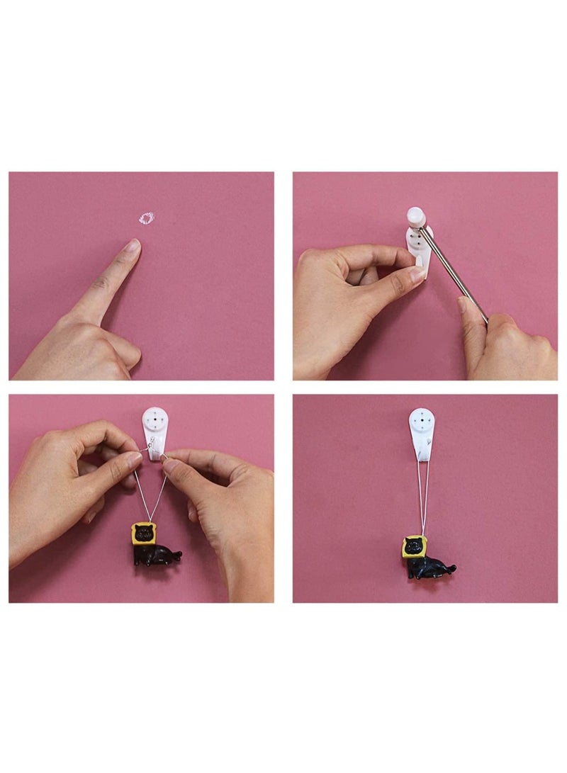 Wall hooks, 30 pack, no trace nails, no trace wall hooks for photo frames with box  - Image 5