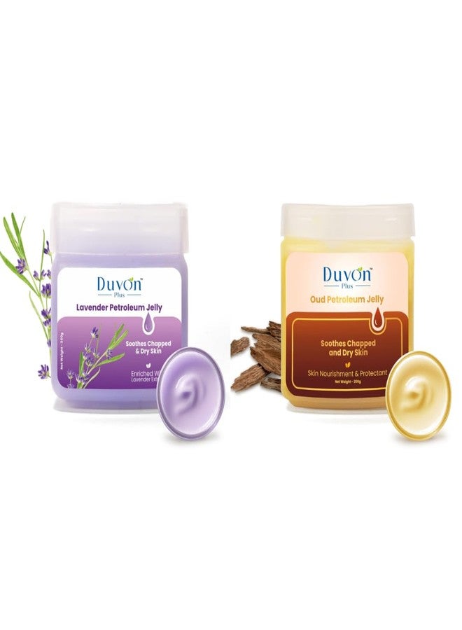 Duvon Plus Soothing Petroleum Jelly (100 Gram (Pack of 2), Lavender & Oud) - Image 1