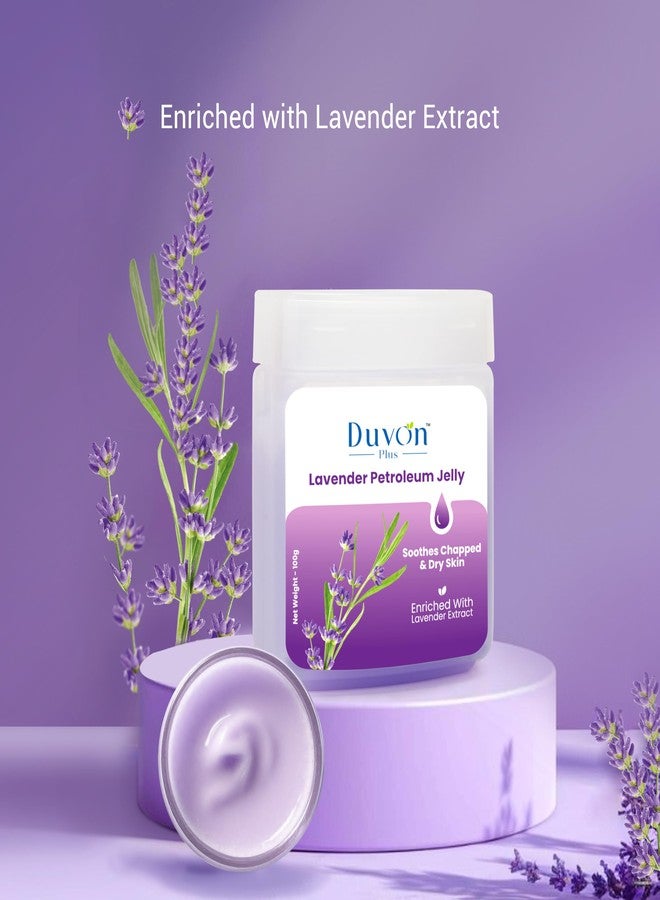 Duvon Plus Soothing Petroleum Jelly (100 Gram (Pack of 2), Lavender & Oud) - Image 3