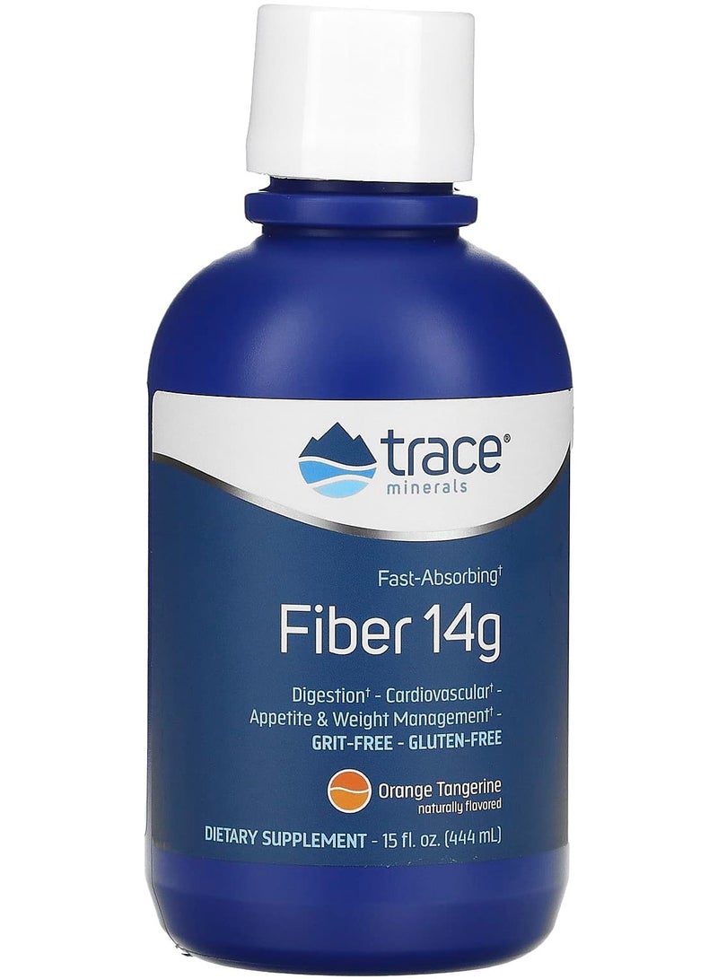 Trace Minerals Fiber, Orange Tangerine, 14 g, 15 fl oz (444 ml)