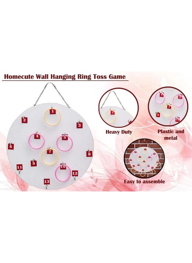 HomeCute Homecute Wall Hanging Wooden Ring Toss Game, Hook Ring Toss Outdoor & Indoor Game for Kid’s, Adult, Family & Friends, Party Games, Unique Gifts for Boys and Girls.  - Image 2