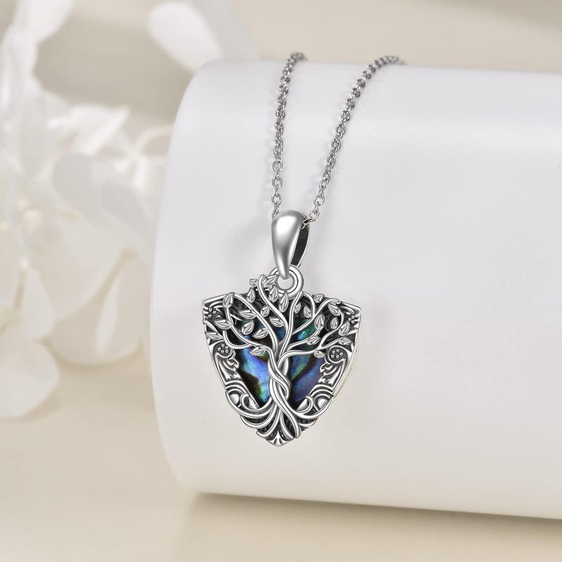 ONEFINITY Store Tree of Life Locket Necklace Sterling Silver Locket Necklace That Holds Pictures Tree of Life Locket Pendant for Women Wife Girlfriend - Image 3
