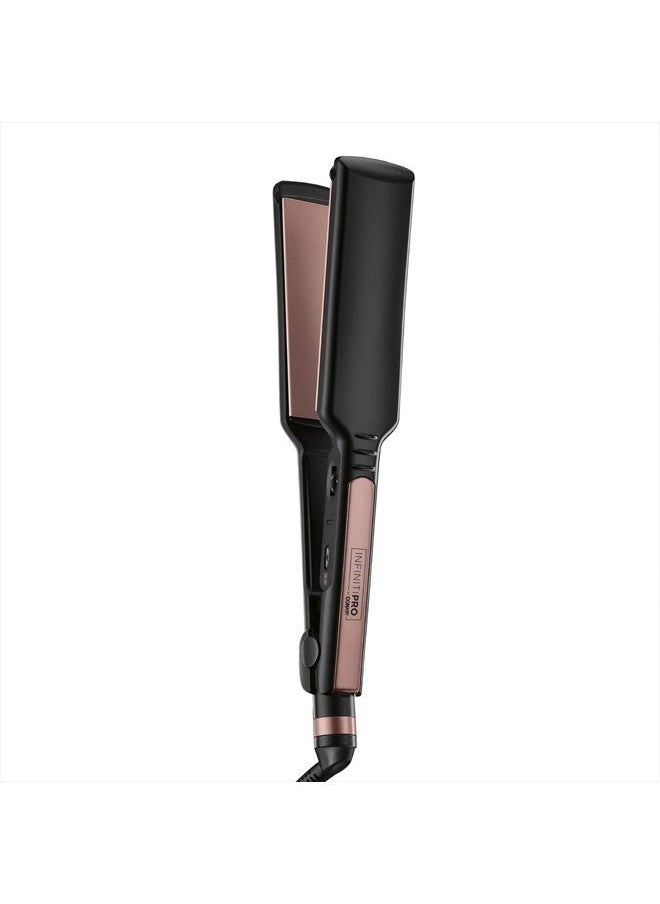 CONAIR - INFINITIPRO BY CONAIR Rose Gold Ceramic Flat Iron, 1 3/4-inch - Image 1