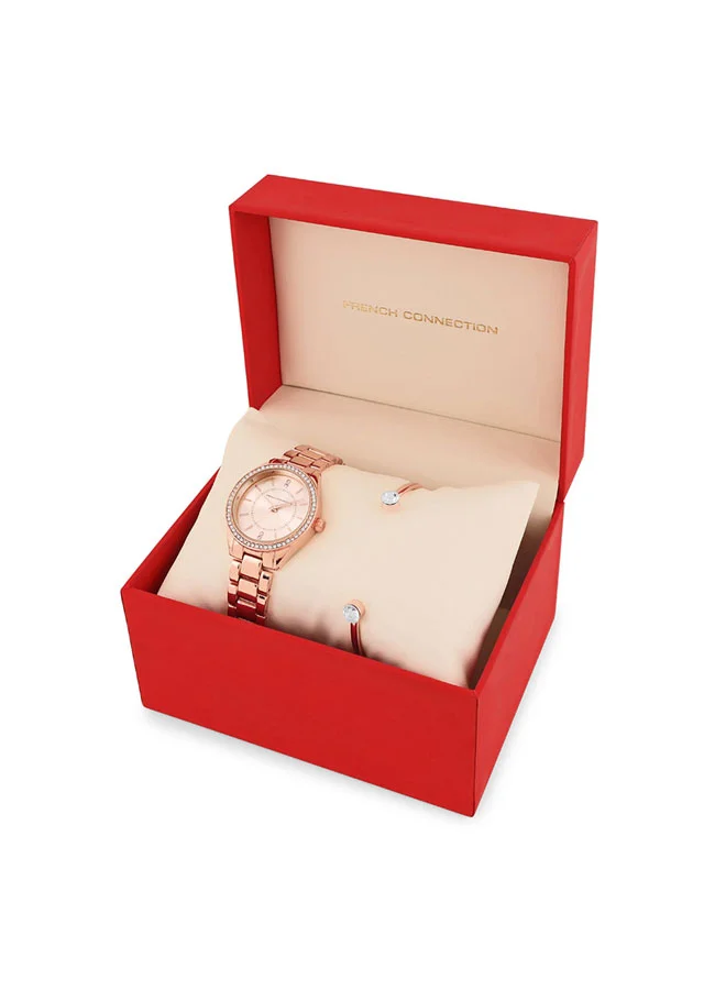 French Connection 33.5mm Women's Quartz Watch with Silver Dial