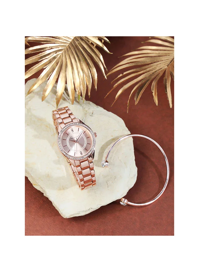 French Connection 33.5mm Women's Quartz Watch with Silver Dial