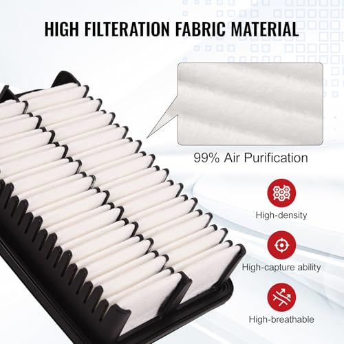 Bapmic 28113-3X000 Engine Air Filter Replacement for Hyundai Elantra 2011-2017, for Kia Forte Forte 2015 2016 2017 2018 Replace# 281133X000 - Image 5