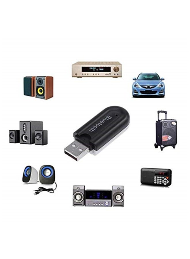 2 في 1 البث العالمي اللاسلكي بلوتوث كيت السيارة Aux استقبال الموسيقى الصوتية A2DP محول اليدين الحرة (HJX-001 V4.0) - Image 2