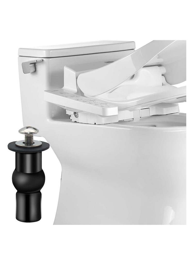 SYOSI 6 Pack Toilet Seat Screws Toilet Seat Fittings Toilet Seat Hinges Expanding Rubber Top Nuts Screw Fixings Fix WC Blind Hole Fittings - Image 4