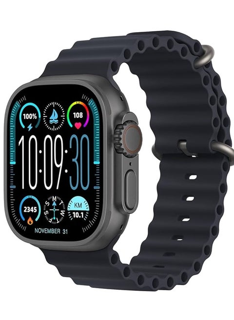 HK9 Ultra 2 AMOLED Smartwatch with ChatGPT- Black