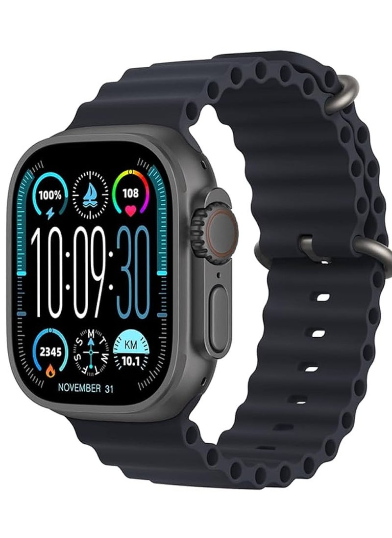 HK9 Ultra 2 AMOLED Smartwatch with ChatGPT- Black