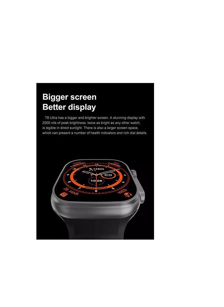 HK9 Ultra 2 AMOLED Smartwatch with ChatGPT- Black