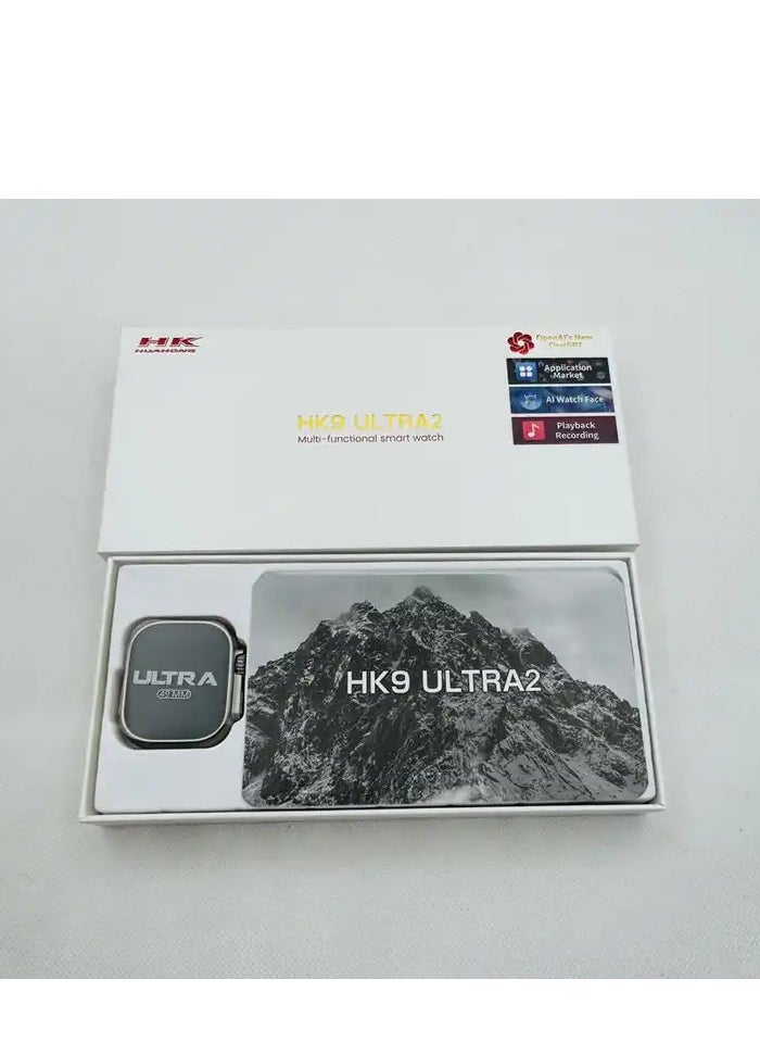 HK9 Ultra 2 AMOLED Smartwatch with ChatGPT- Black