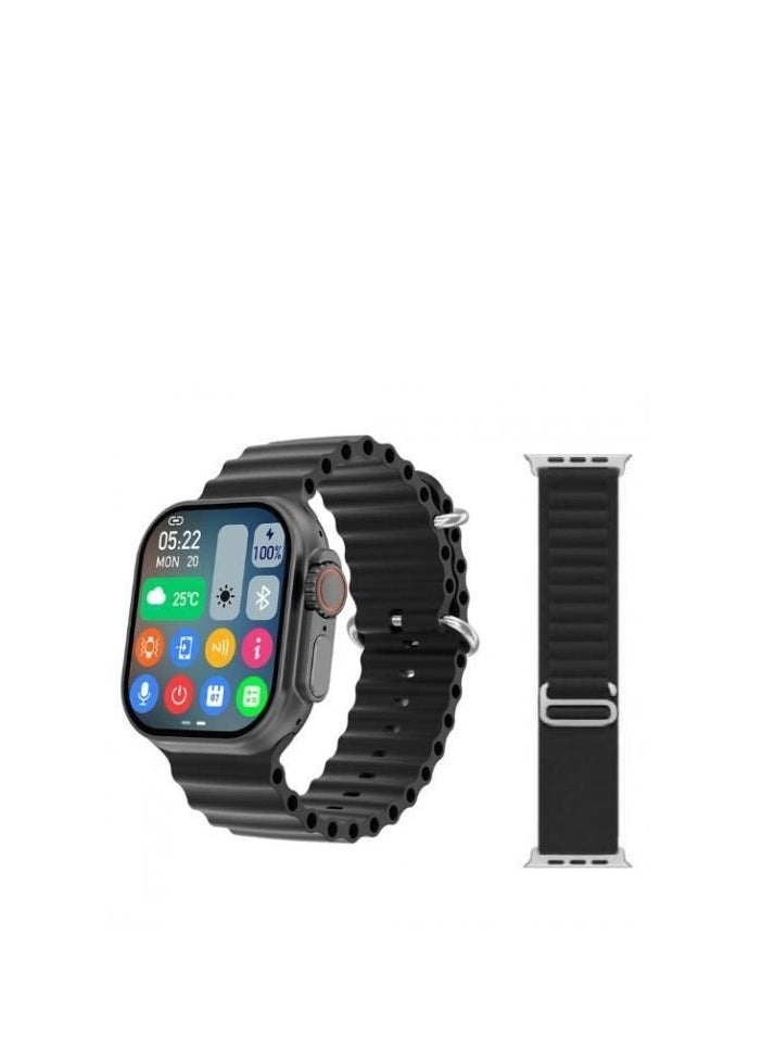 HK9 Ultra 2 AMOLED Smartwatch with ChatGPT- Black