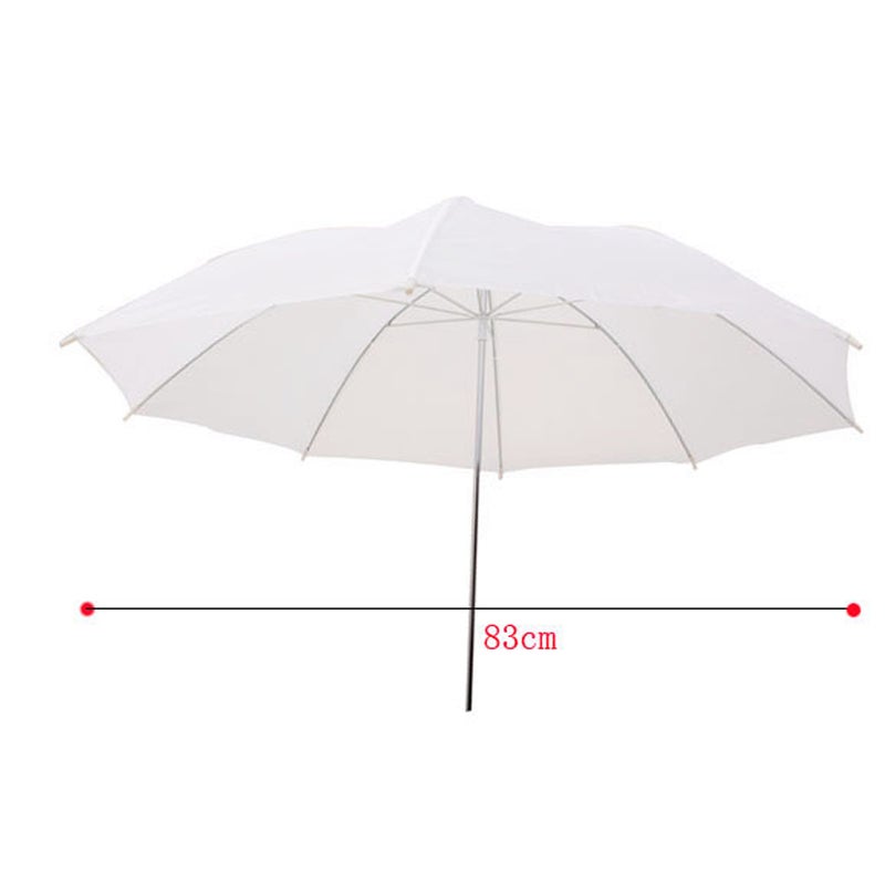 33in / 83cm Studio Flash Translucent White Soft Umbrella - Image 1
