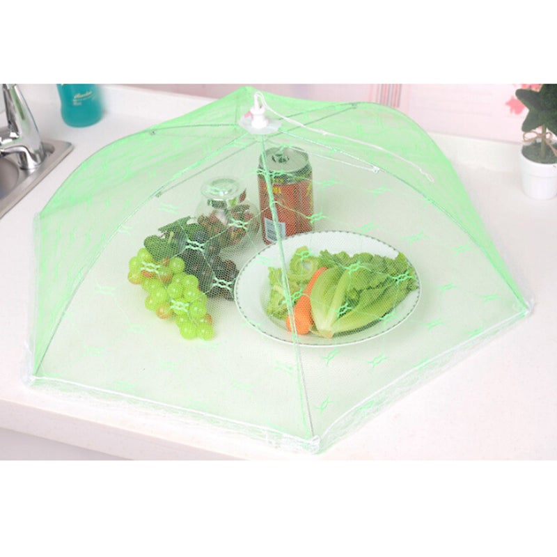 Lace Foldable Umbrella Food Cover Tent Protector Umbrella Screens to Keep and From Food at Picnics BBQ & More (Random Color) - Image 1