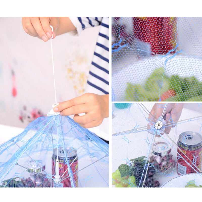 Lace Foldable Umbrella Food Cover Tent Protector Umbrella Screens to Keep and From Food at Picnics BBQ & More (Random Color) - Image 4