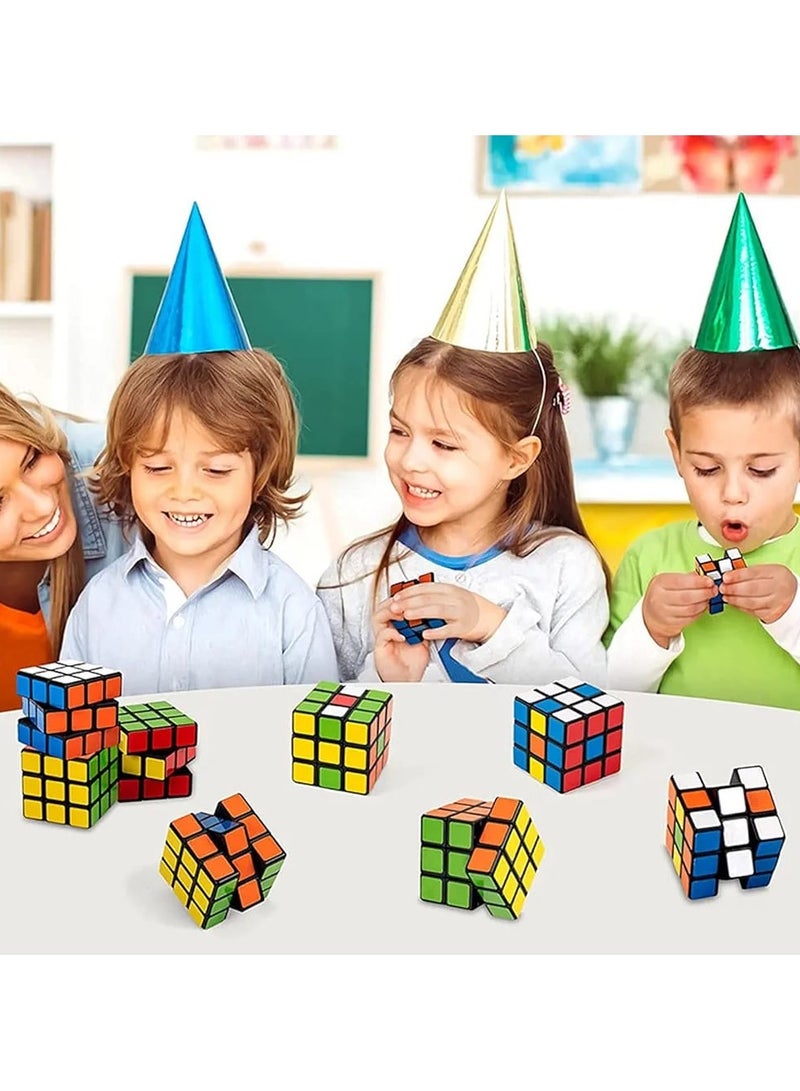 Mini Magic Puzzle Cubes for Kids – Pack of 10 Colorful Party Favor Toys, Brain Teaser Game Cubes for Birthday Goodie Bags, Classroom Gifts & Learning Fun  - Image 4