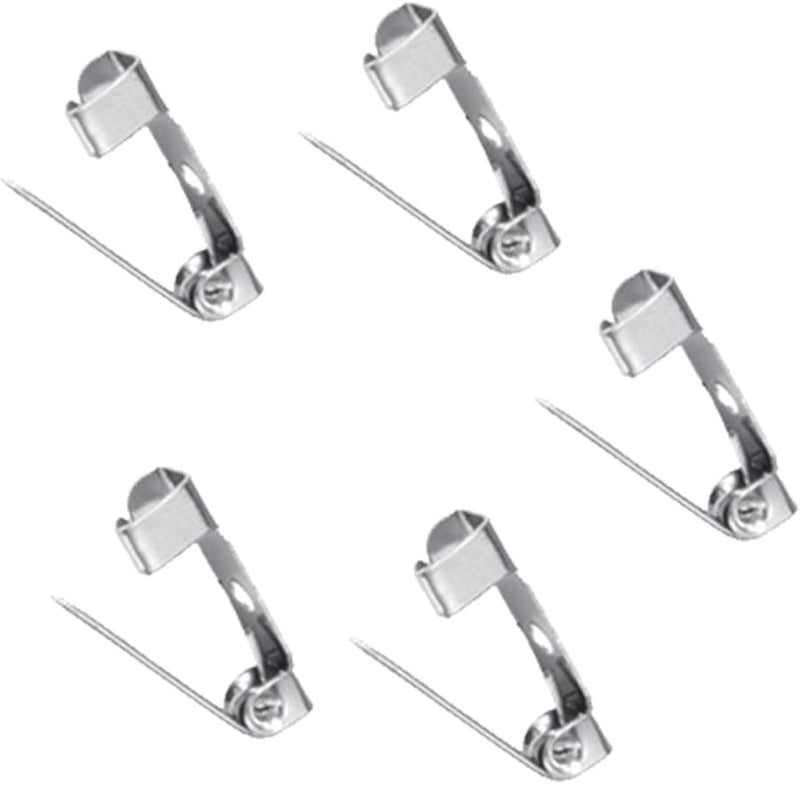 دبابيس بروش فضية مقاس 1، 200 قطعة مع مشبك أمان ثلاثي الثقوب لصنع المجوهرات DIY وشارات الأسماء - Image 2