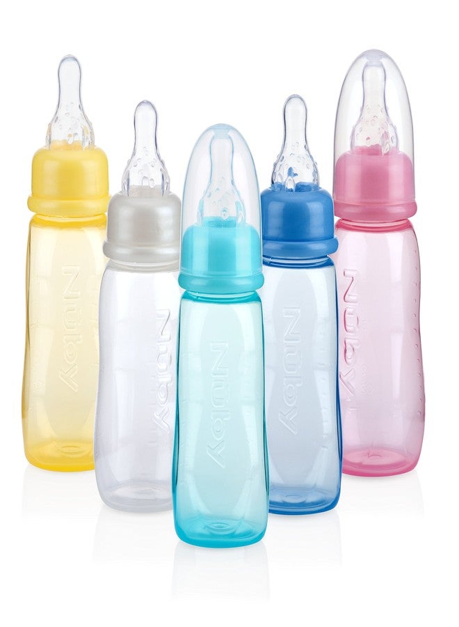 Nuby Standard Neck Tinted Feeding Nurser, 1 Count (Pack of 1), Colors May Vary - Image 1
