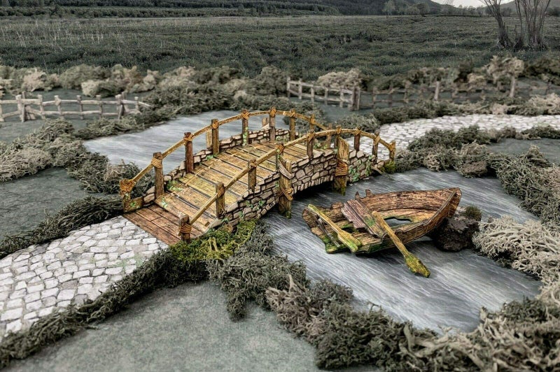 Battle Systems Fantasy Terrain Bridge 2835mm DND DD RPG Wargames HistoricalFantasy Card Scenery - Image 3