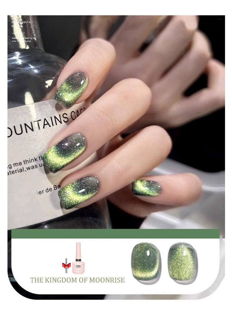 Miss Gooey Nail Polish Kit Gel Cat Eye Glitter with Magnetic Stick Kit Super Shiny Color Long Lasting UV LED Needs Quick Drying Magnetic Art Manicure DIY At Home Soak for Women  - Image 2