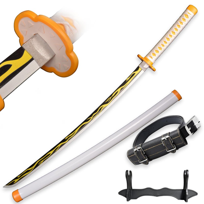 SV Handmade Anime Sword Cosplay Agatsuma Zenitsu Sword Katana 41 inchesï¼ŒCollectible Gifts - Image 1