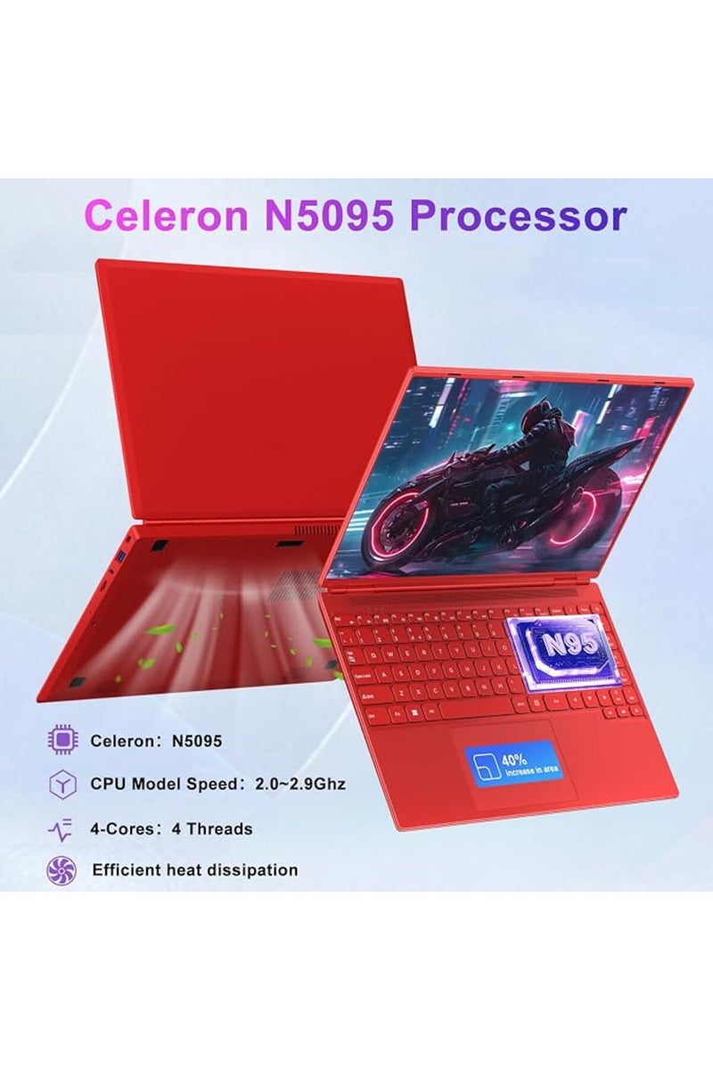 NOTODD 2026 16 بوصة لابتوب ألعاب N5095 (حتى 2.9 جيجاهرتز) 12 جيجابايت + 512 جيجابايت SSD يدعم توسعة حتى 1 تيرابايت ويندوز 11 لابتوب - Image 3
