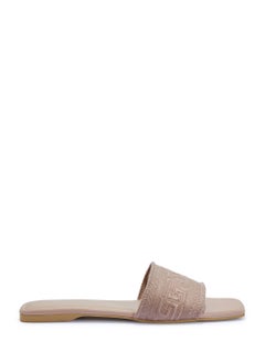Truffle Embroidery Band Flat Sandal  - Image 1
