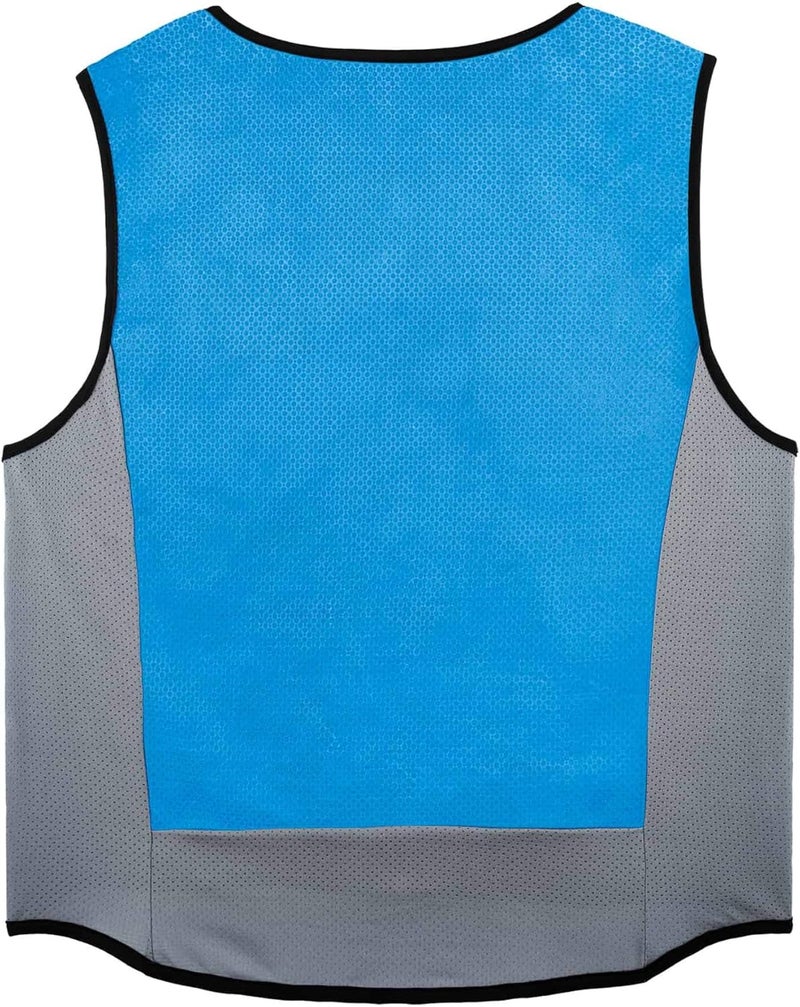 Ergodyne ChillIts 6667 Cooling Vest Evaporative PVA Material for Fast Cooling Relief Blue Large - Image 2