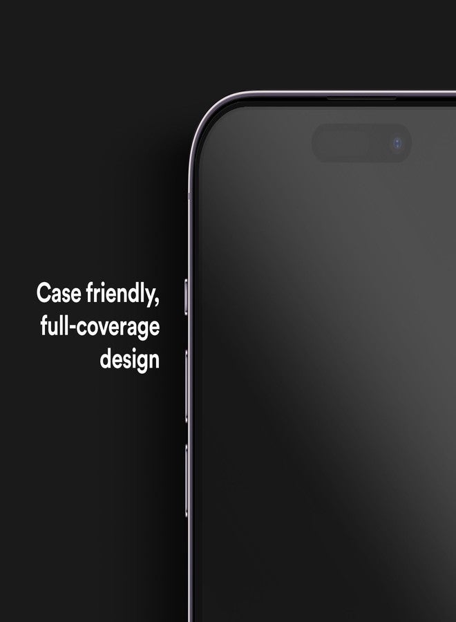 BodyGuardz Apex Privacy Compatible with iPhone 16 Pro Max Screen Protector - 2-Way Privacy With Impact Technology - 9H Hardness Tempered Glass - Easy Install - Case Friendly - Image 3