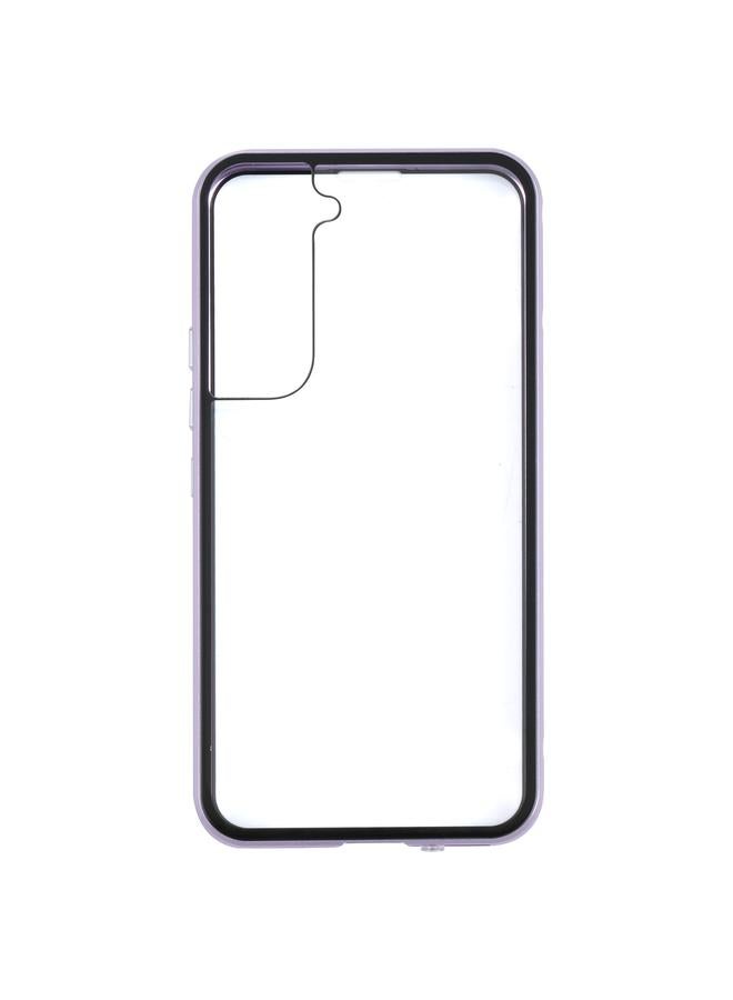 اس-توب جراب لهاتف Samsung Galaxy S21 FE 5G HD مصنوع من المعدن المغناطيسي والزجاج المقوى - Image 2