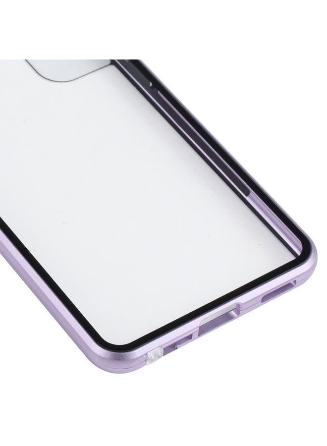 اس-توب جراب لهاتف Samsung Galaxy S21 FE 5G HD مصنوع من المعدن المغناطيسي والزجاج المقوى - Image 4