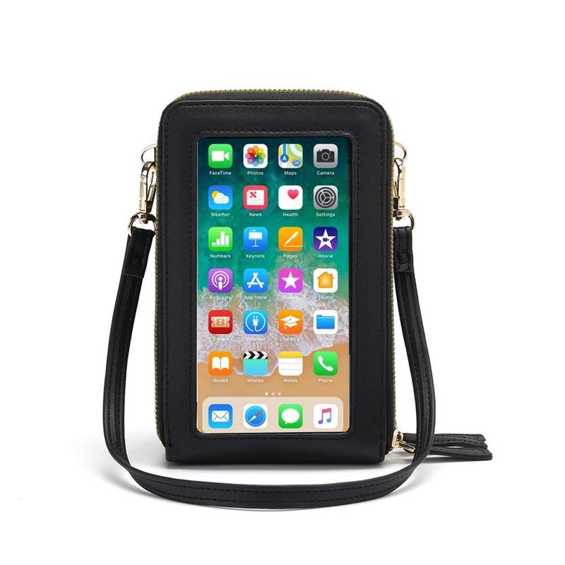 My Friday myfriday Touch Screen Crossbody Phone Purse for Women, Rfid Blocking Small Cellphone Shoulder Purse with 2 Adjustable Strap - Image 1