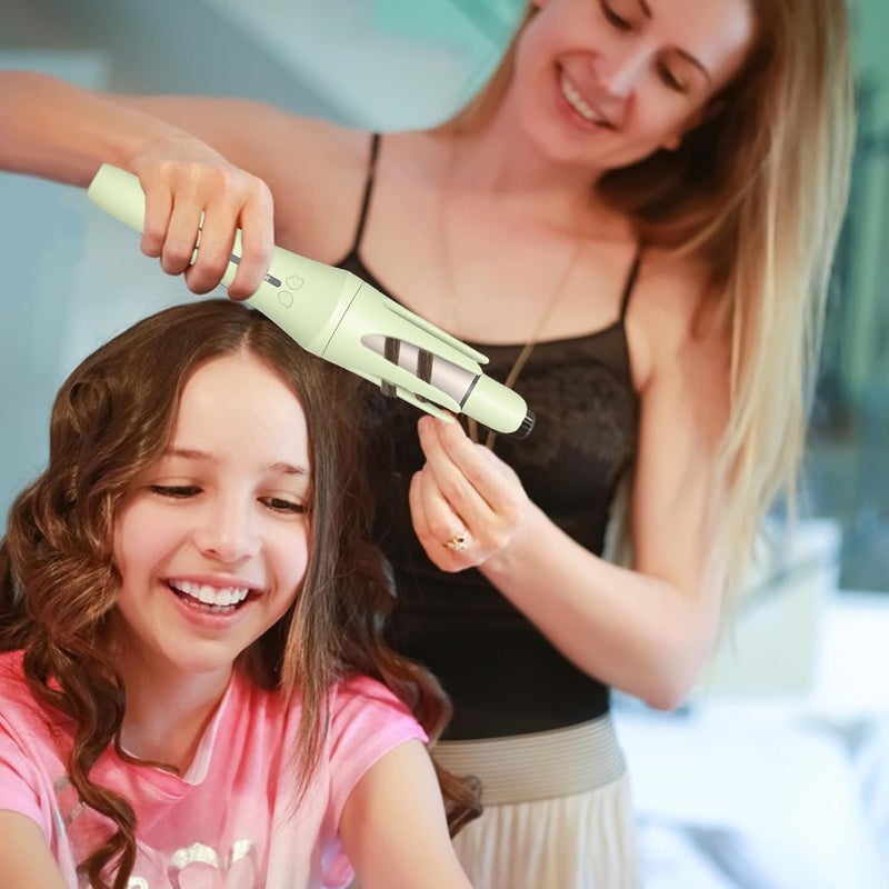 windforgecraft Automatic Curling Iron Rotating - Fast Heating Rotating Curler Detangling Curling Wand, Ions Hair Crimper, Rotating Curling Wand Waver Hair Tool for Women Men - Image 2