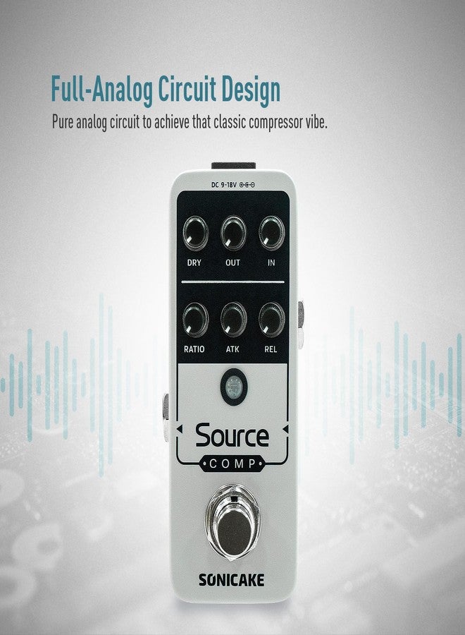 SONICAKE Fuzz Classic Analog Guitar Effect Pedal with True Bypass Fazy Sandwich Sound Adjustment Knob - Image 2