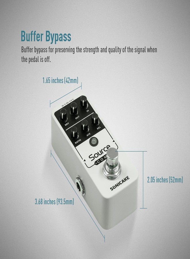 SONICAKE Fuzz Classic Analog Guitar Effect Pedal with True Bypass Fazy Sandwich Sound Adjustment Knob - Image 5