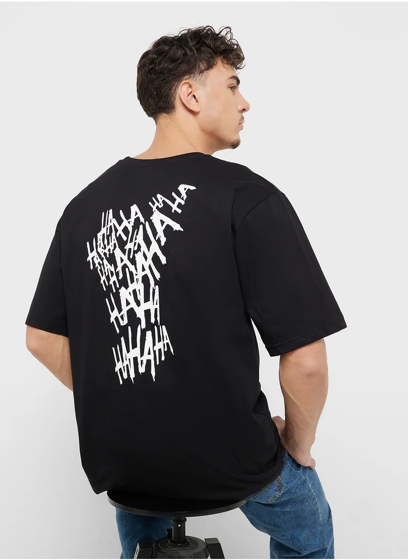 سفنتي فايف Back Print T-Shirt