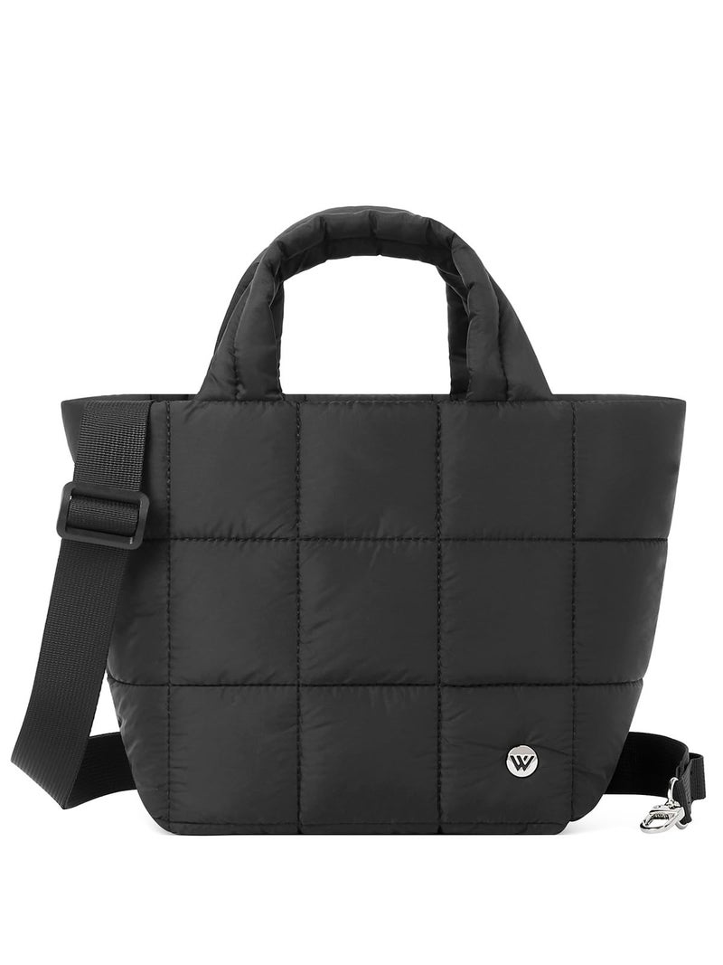 WESTBRONCO Small Puffer Bag Quilted Crossbody Bags for Women Puffy Purse Nylon Shoulder Handbag with Adjustable Strap - Image 1