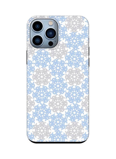 Tough Pro Case for iPhone 15 Pro Max Dual Layer Hybrid PC TPU Customized Mobile Cover Matte Finish Phone Case - Frozen Snowflakes