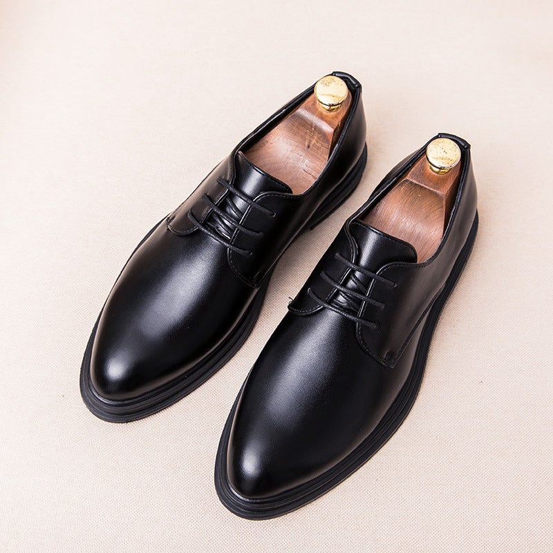 Men'S Shoes 2024 Casual Men'S Leather Shoes Youth Business Closed Toe Formal Leather Shoes - Image 2