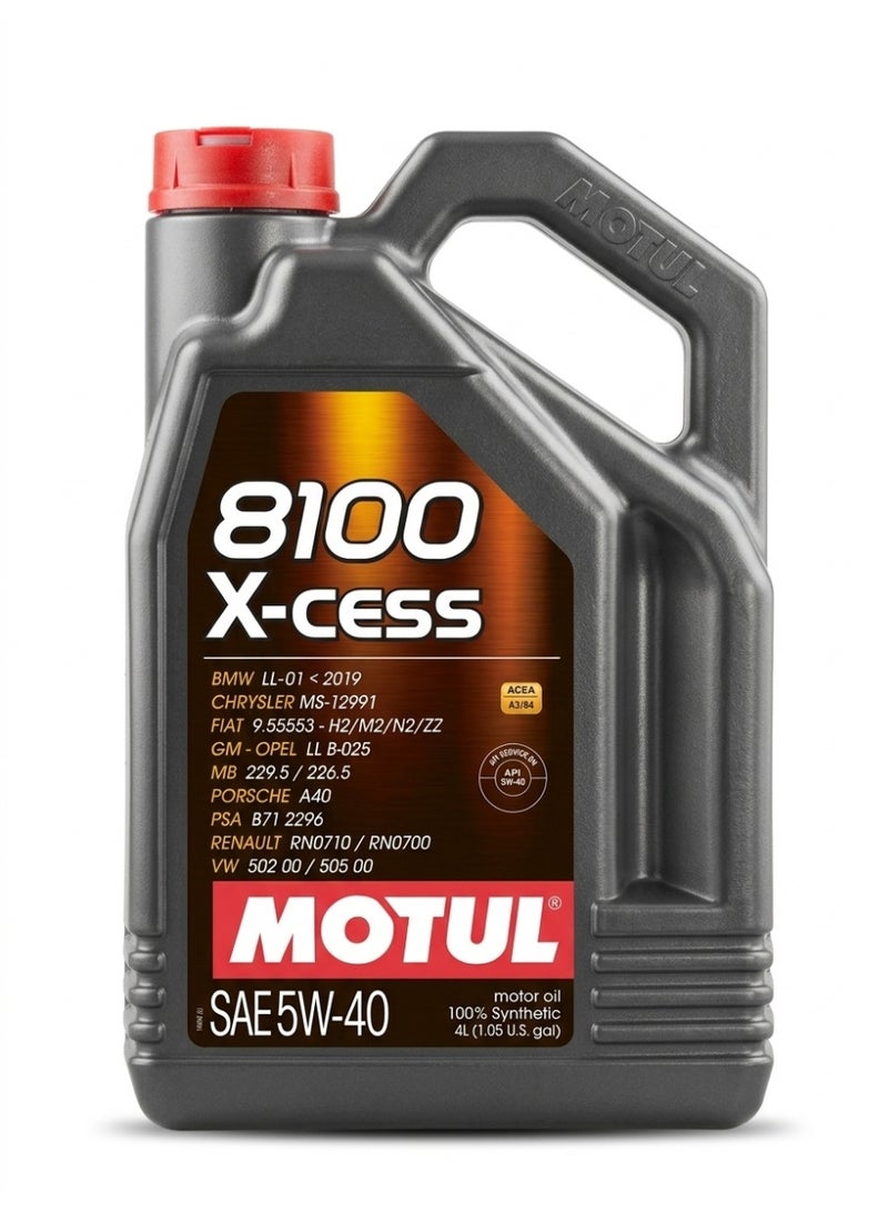 MOTUL 8100 X-CESS SAE 5W40 FULLY SYNTHETIC