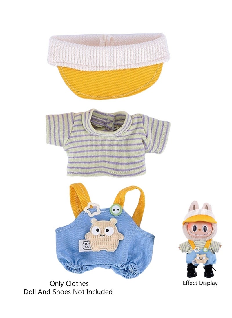 LABUBU 3-Piece Clothes for Labubu Outfit, Exquisite Accessories for Labubu,Cute Clothes Set for 17 cm Labubu Accessories,Labubu Clothes 