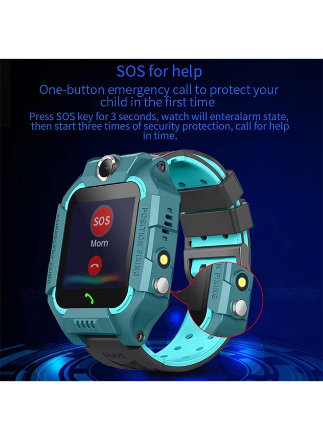 Captaintech Children's Smart Watch,With Alarm Clock and Flashlight,Pay Attention to Children's Safety,Suitable as a Holiday Gift(Green) - Image 4