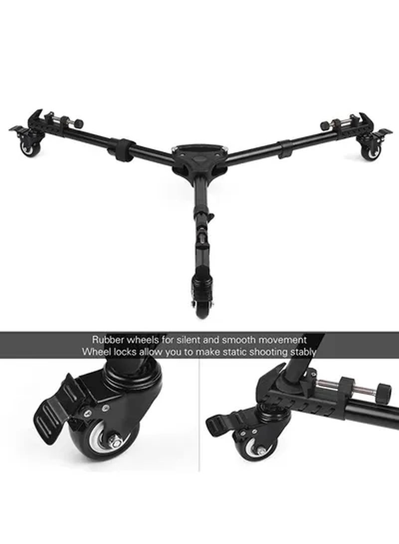 Tri-Wheel Tripod Dolly Black  - Image 4