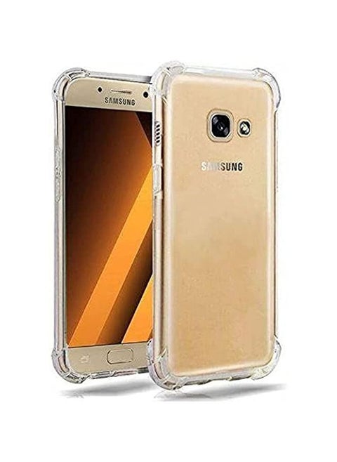 Shock Absorption TPU Bumper Cushion - Scratch Resistant Clear Protective Cases Hard Cover for Samsung Galaxy A7 2017 -Clear